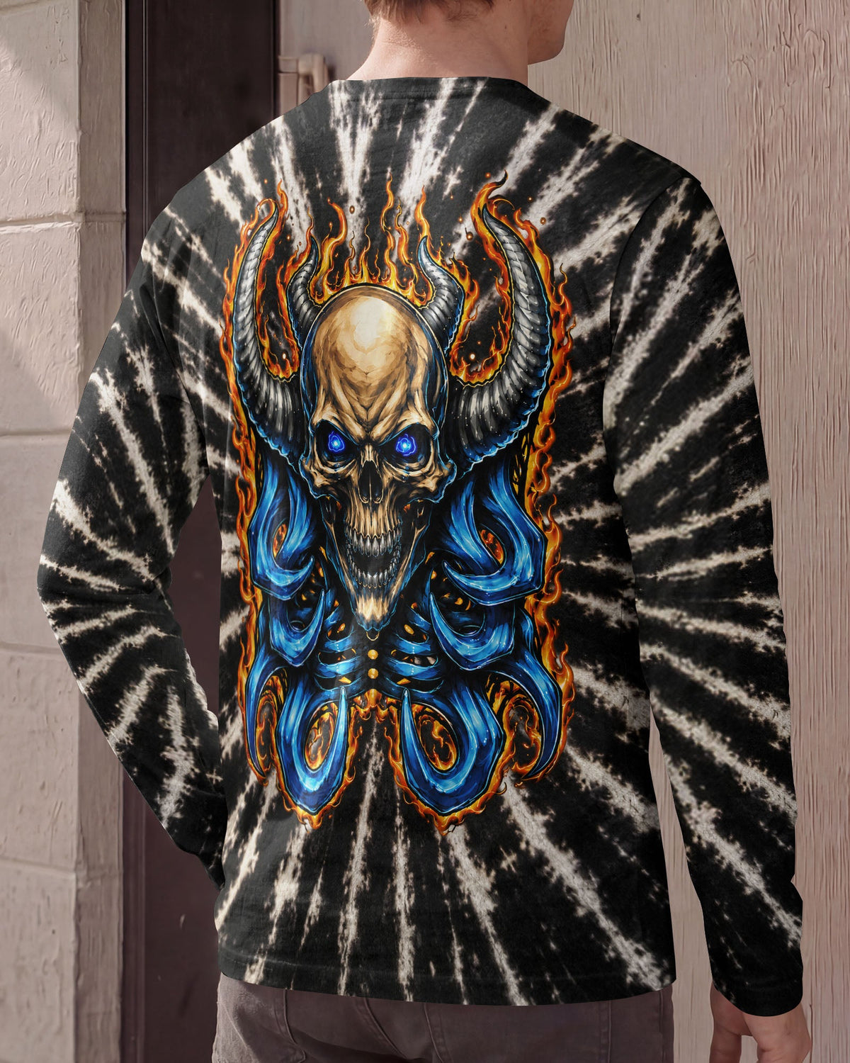 SKULL DEMON FLAMES  ALL OVER PRINT - TLNT2005262