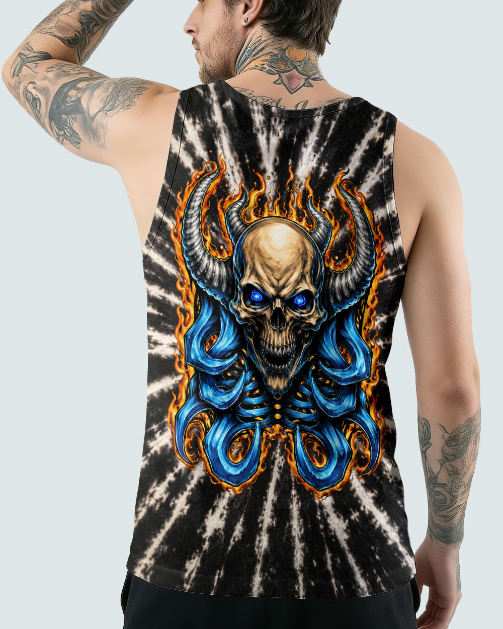 SKULL DEMON FLAMES  ALL OVER PRINT - TLNT2005262