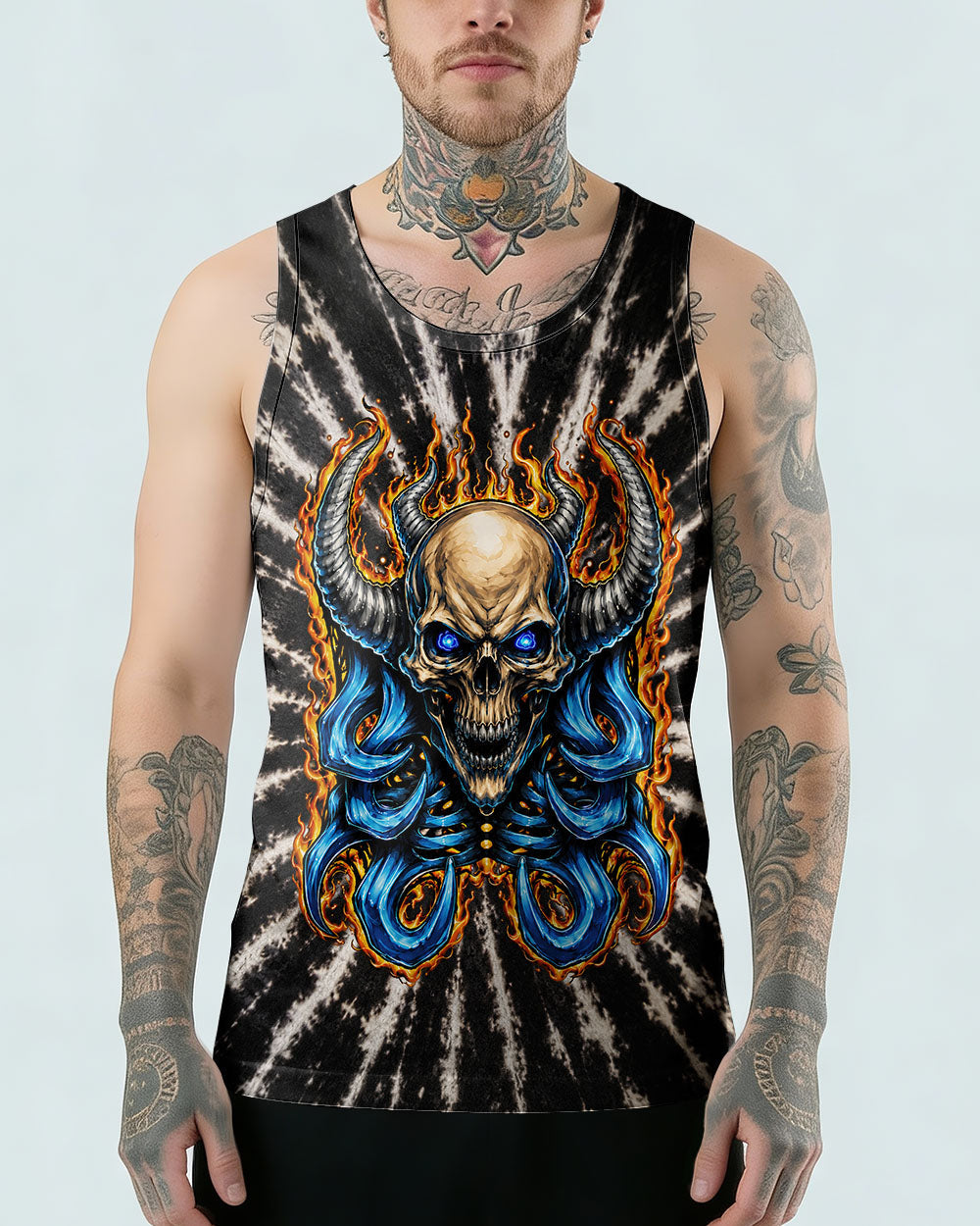 SKULL DEMON FLAMES  ALL OVER PRINT - TLNT2005262