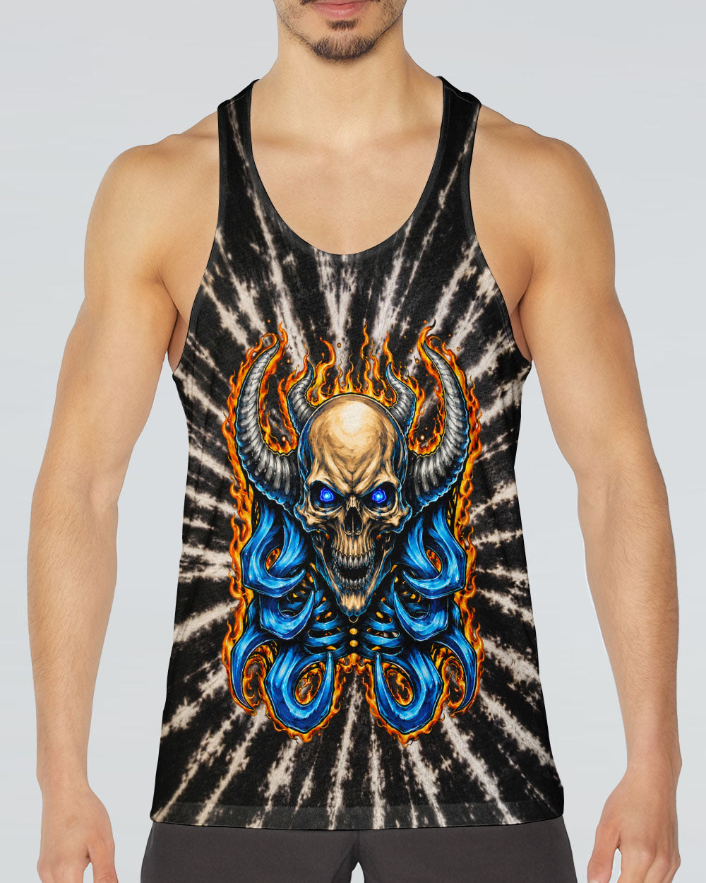 SKULL DEMON FLAMES  ALL OVER PRINT - TLNT2005262
