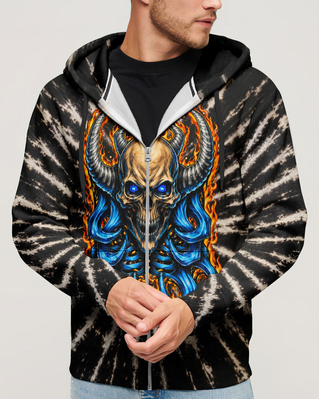 SKULL DEMON FLAMES  ALL OVER PRINT - TLNT2005262