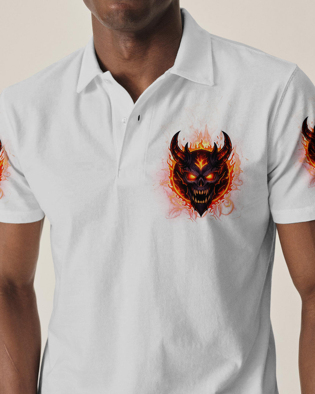 YOUR DEMONS HIDE UNDER YOUR BED DEVIL SKULL ALL OVER PRINT - TLTW0501262