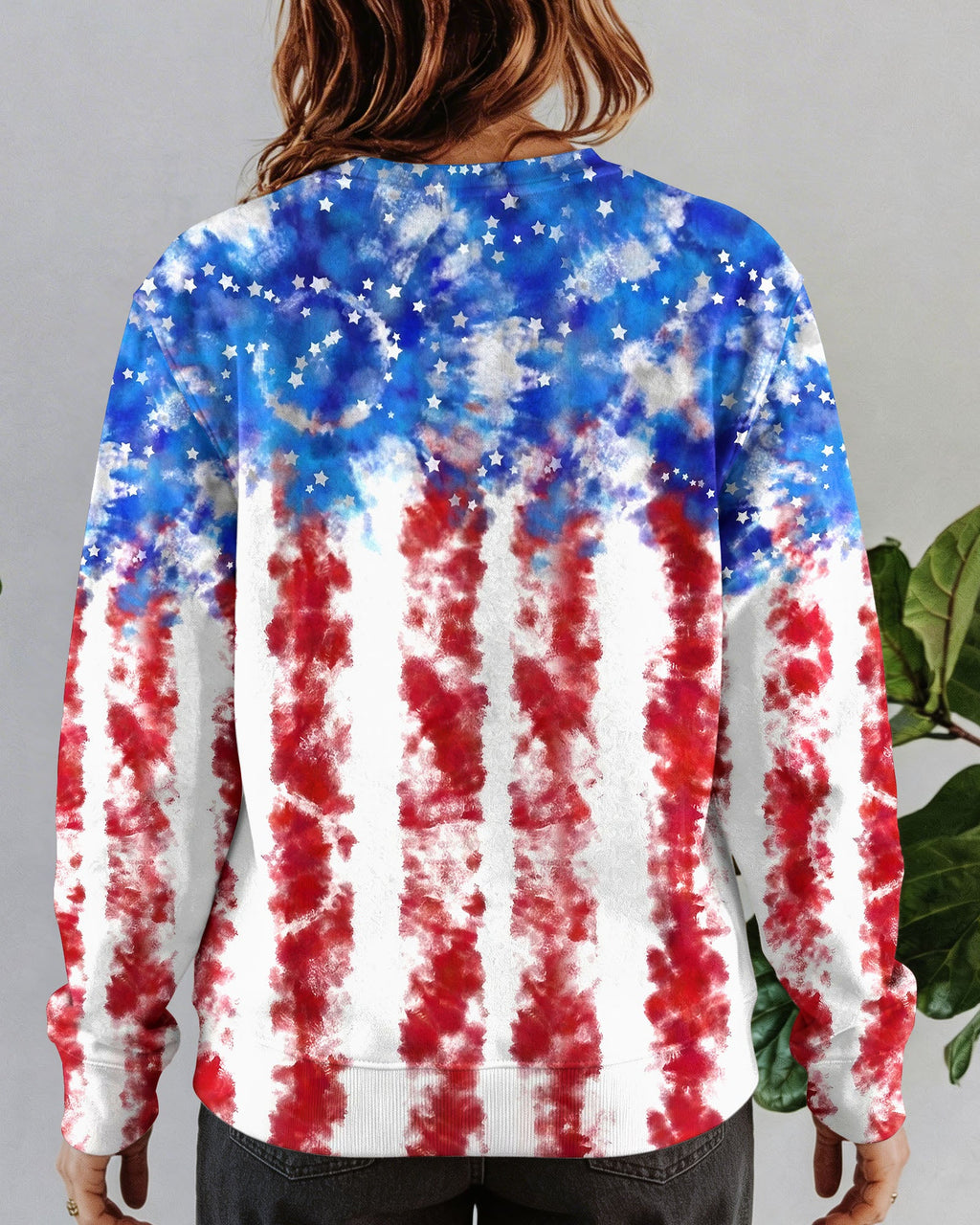 LOVE SKULL RED WHITE AND BLUE ALL OVER PRINT - TYLN2004261
