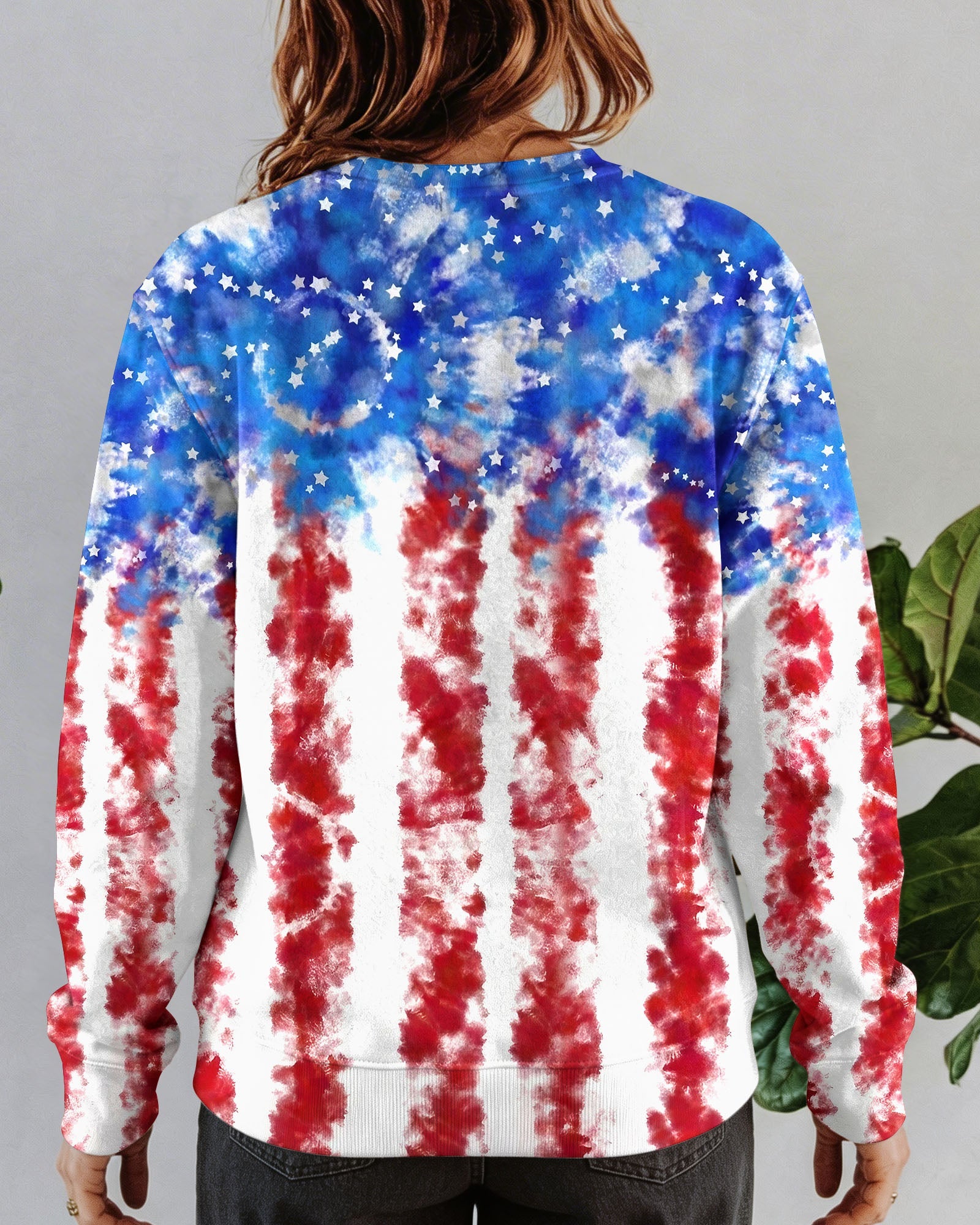 LOVE SKULL RED WHITE AND BLUE ALL OVER PRINT - TYLN2004261