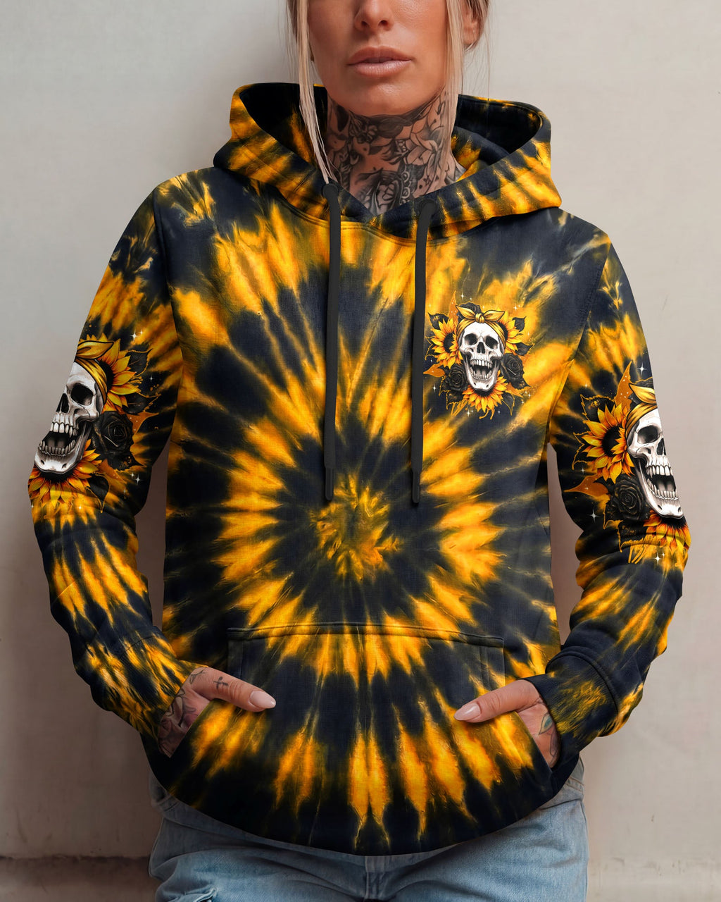 SHE IS SUNSHINE MIXED WITH A LITTLE HURRICANE ALL OVER PRINT - TYPQ2205262