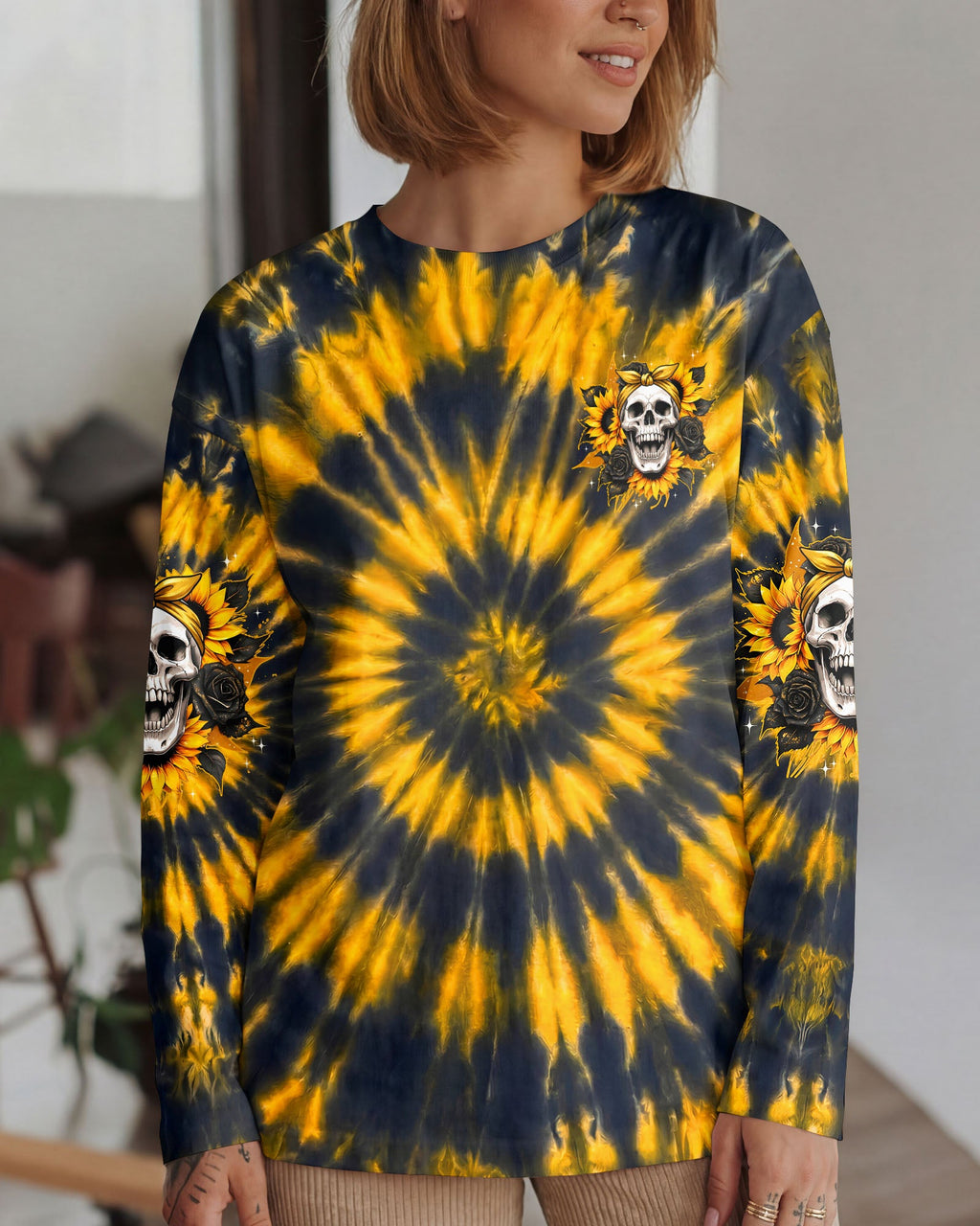 SHE IS SUNSHINE MIXED WITH A LITTLE HURRICANE ALL OVER PRINT - TYPQ2205262