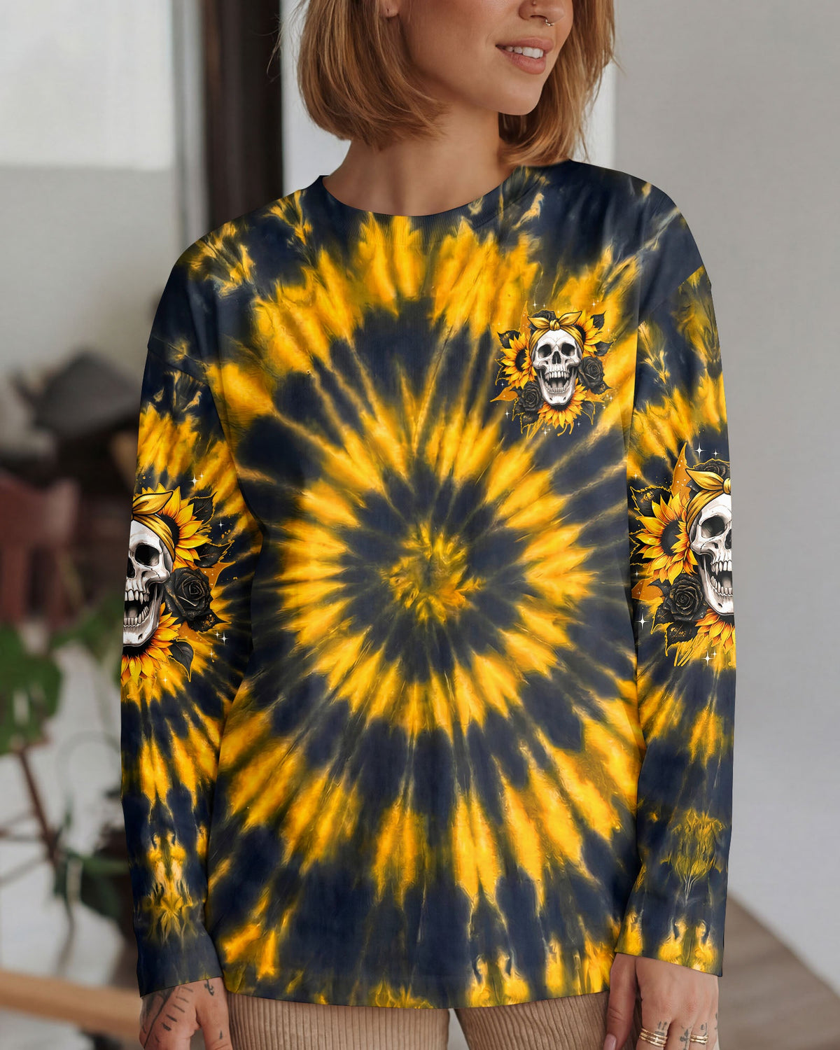 SHE IS SUNSHINE MIXED WITH A LITTLE HURRICANE ALL OVER PRINT - TYPQ2205262