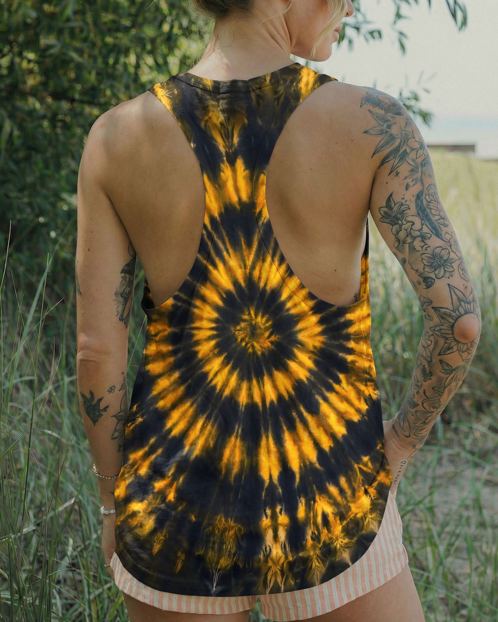 SHE IS SUNSHINE MIXED WITH A LITTLE HURRICANE ALL OVER PRINT - TYPQ2205262