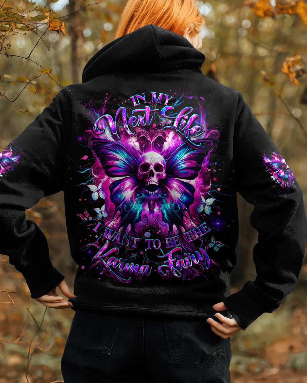 KARMA FAIRY SKULL BUTTERFLY ALL OVER PRINT - YHHG0901262