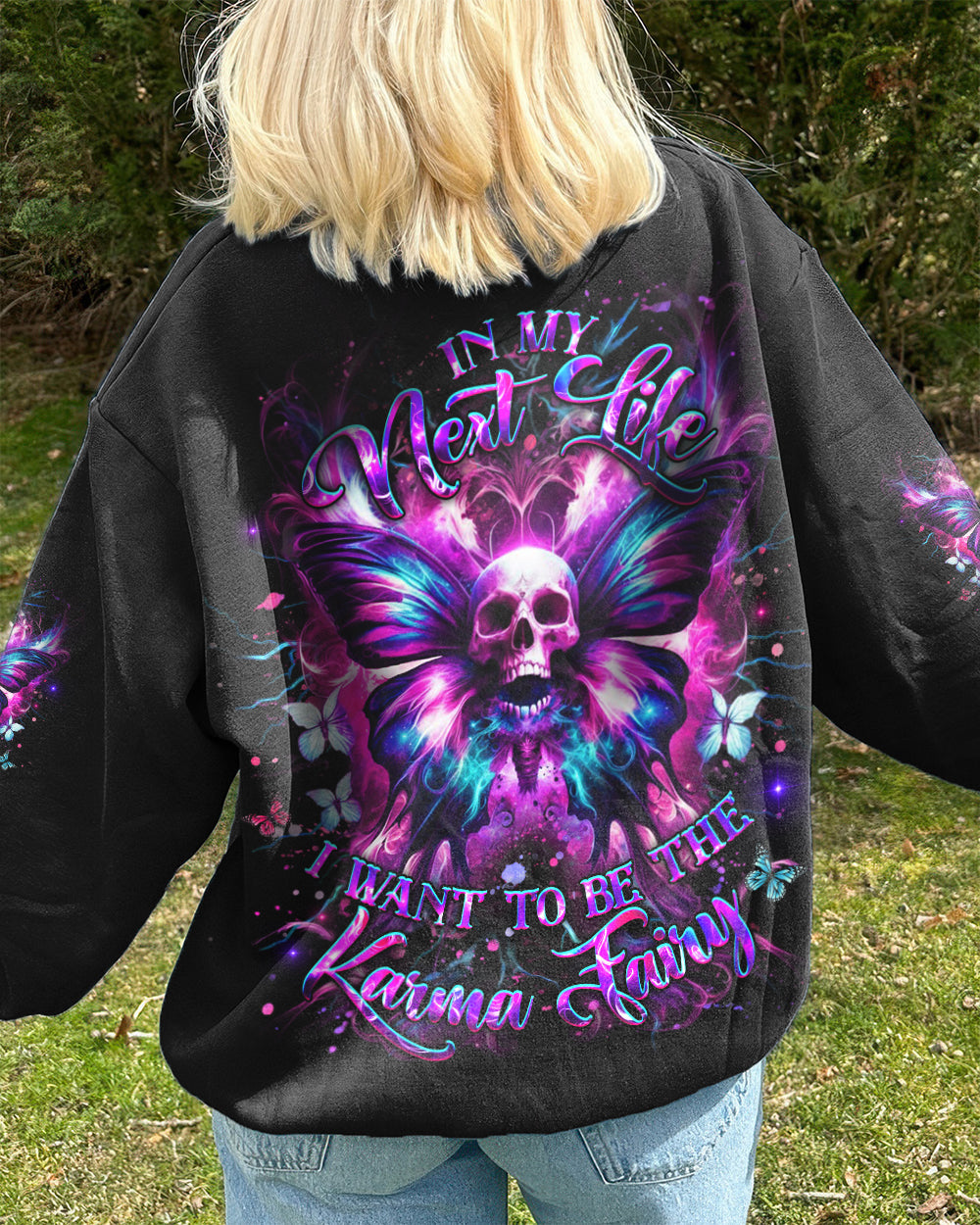 KARMA FAIRY SKULL BUTTERFLY ALL OVER PRINT - YHHG0901262