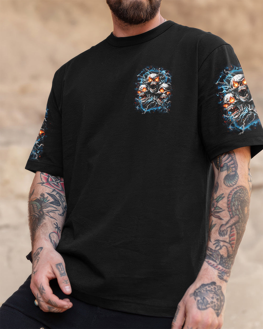 I'M NEVER ALONE SKULL DEMON ALL OVER PRINT - YHHN0801261