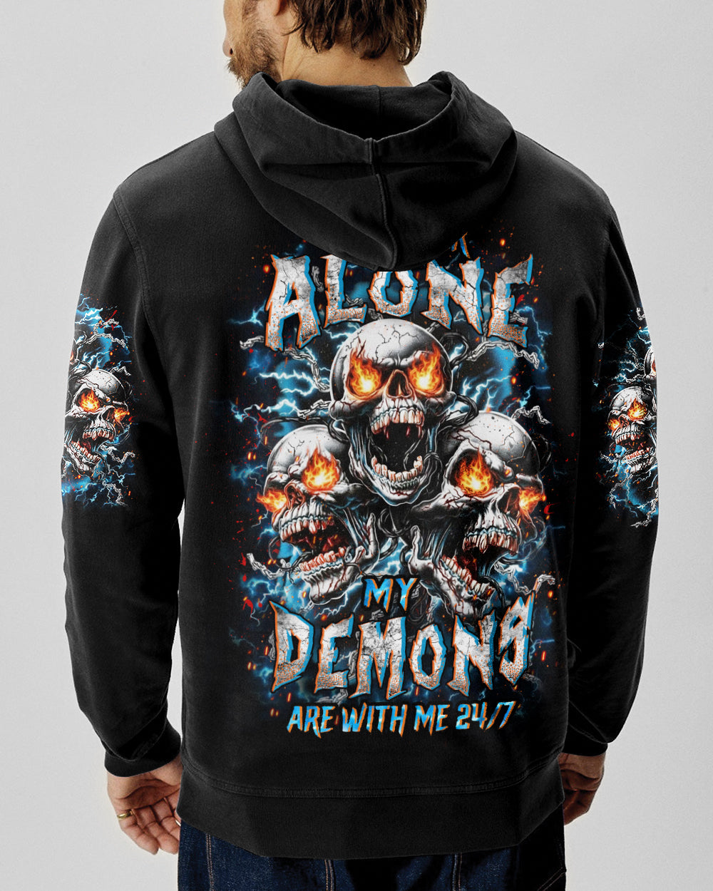I'M NEVER ALONE SKULL DEMON ALL OVER PRINT - YHHN0801261