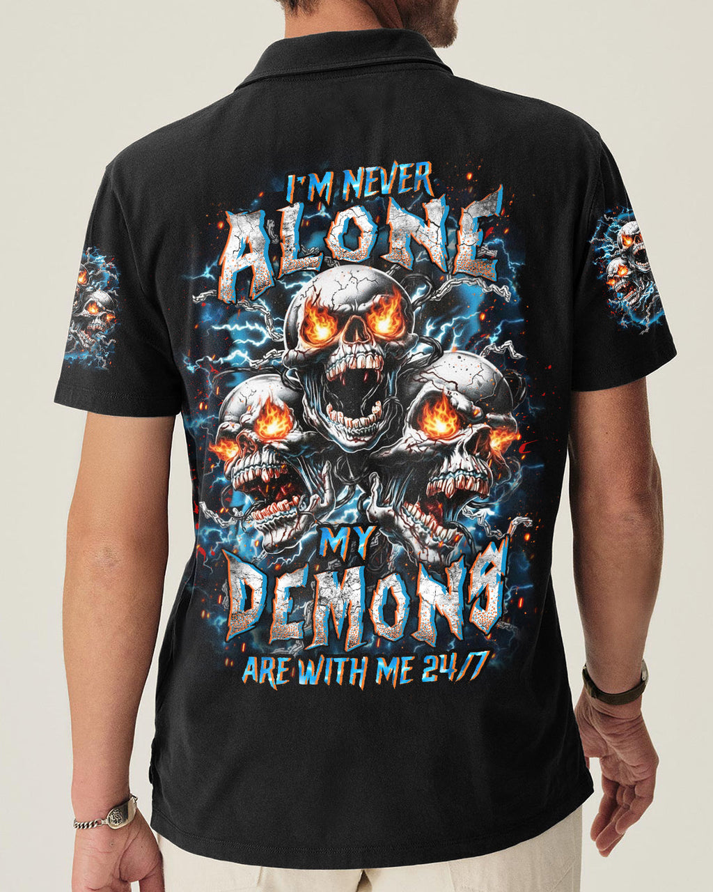 I'M NEVER ALONE SKULL DEMON ALL OVER PRINT - YHHN0801261