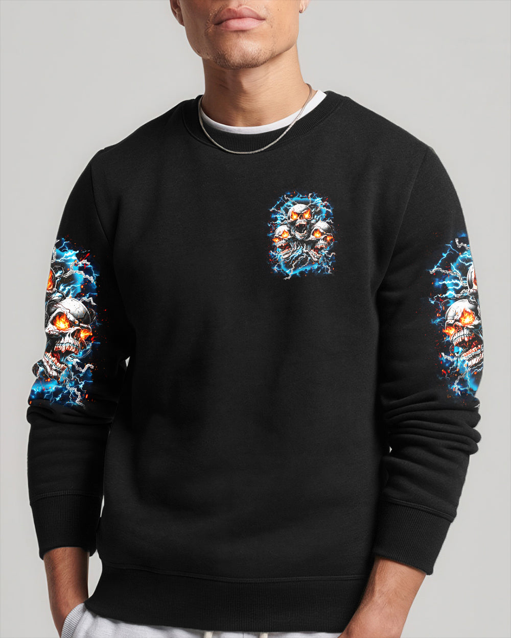 I'M NEVER ALONE SKULL DEMON ALL OVER PRINT - YHHN0801261