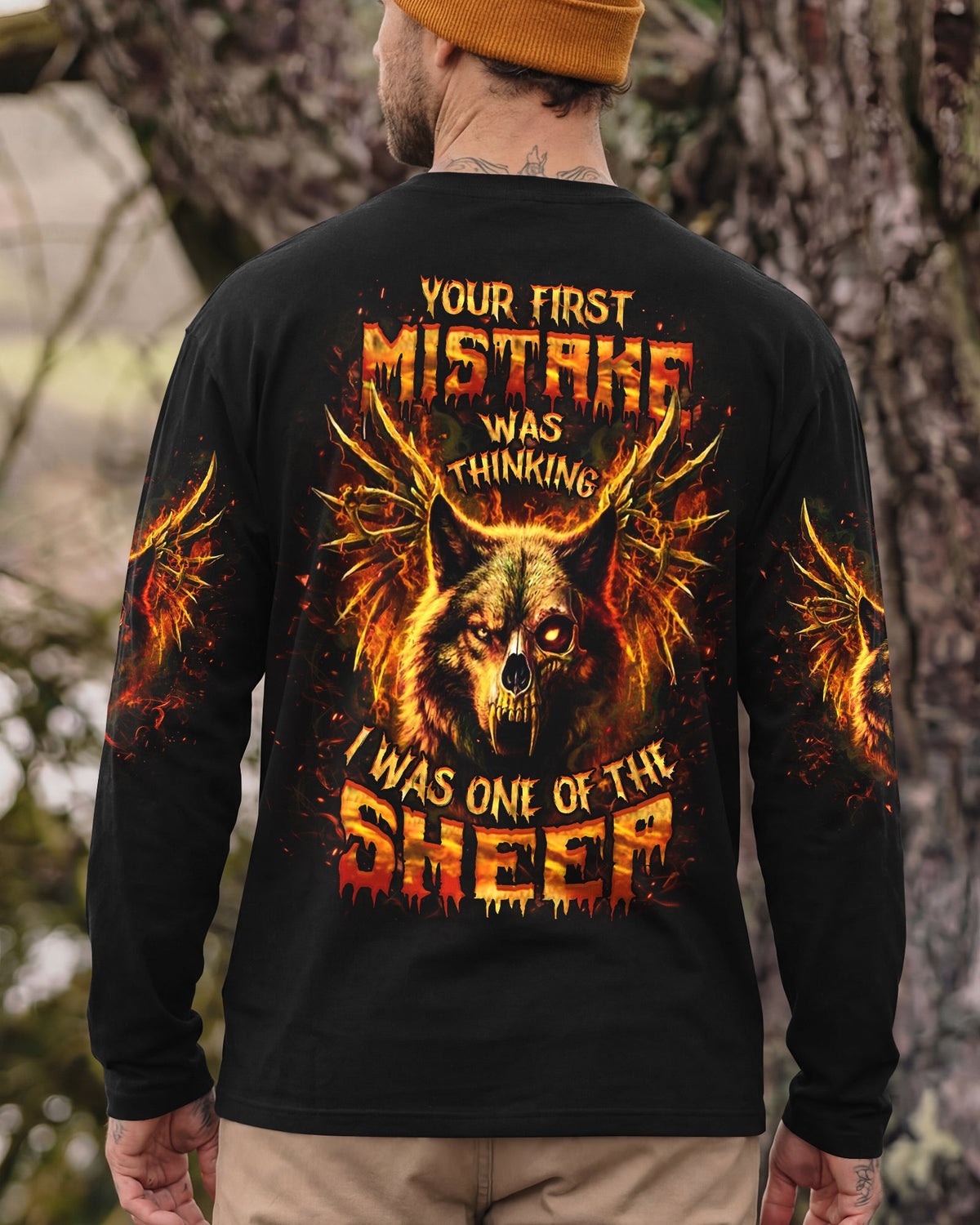 YOUR FIRST MISTAKE WOLF SKULL ALL OVER PRINT - YHHN0901261