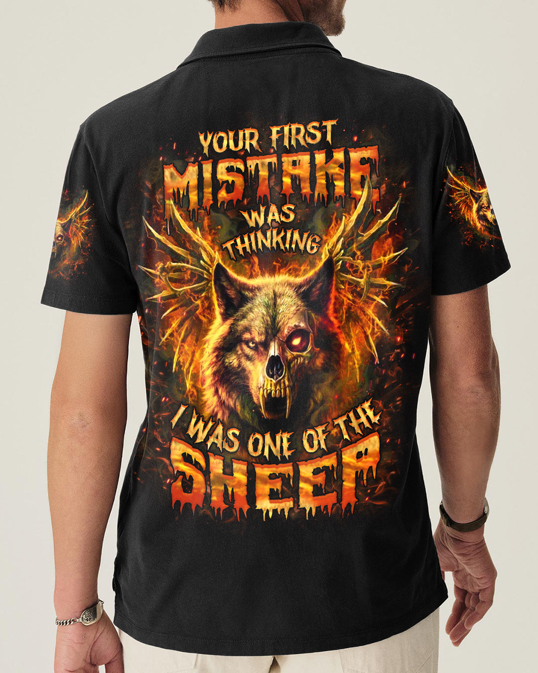 YOUR FIRST MISTAKE WOLF SKULL ALL OVER PRINT - YHHN0901261