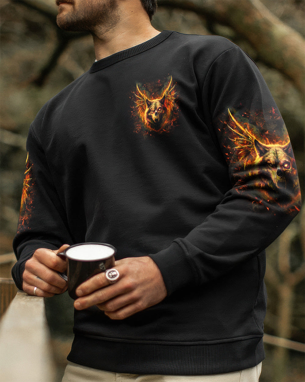 YOUR FIRST MISTAKE WOLF SKULL ALL OVER PRINT - YHHN0901261