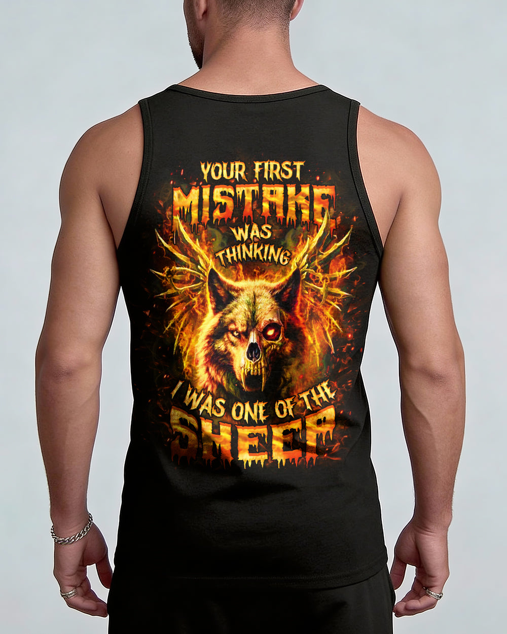 YOUR FIRST MISTAKE WOLF SKULL ALL OVER PRINT - YHHN0901261