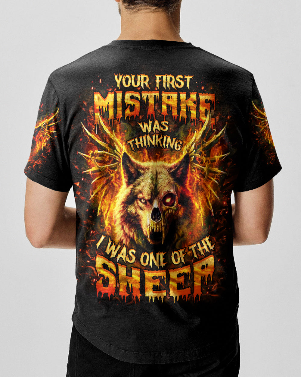 YOUR FIRST MISTAKE WOLF SKULL ALL OVER PRINT - YHHN0901261
