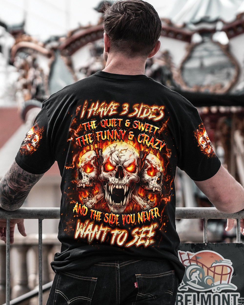 I HAVE 3 SIDES 3 SKULLS ALL OVER PRINT - YHHN0901263