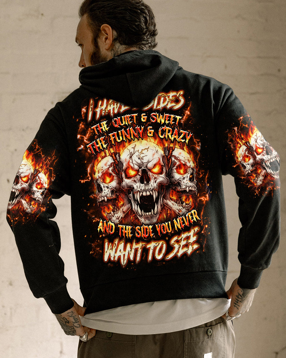 I HAVE 3 SIDES 3 SKULLS ALL OVER PRINT - YHHN0901263