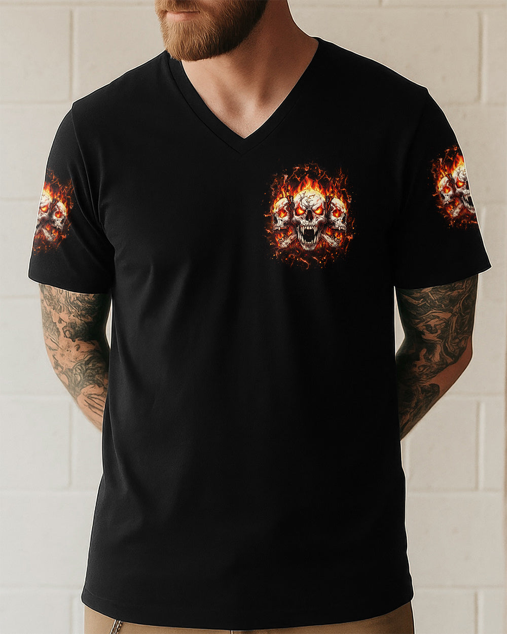 I HAVE 3 SIDES 3 SKULLS ALL OVER PRINT - YHHN0901263