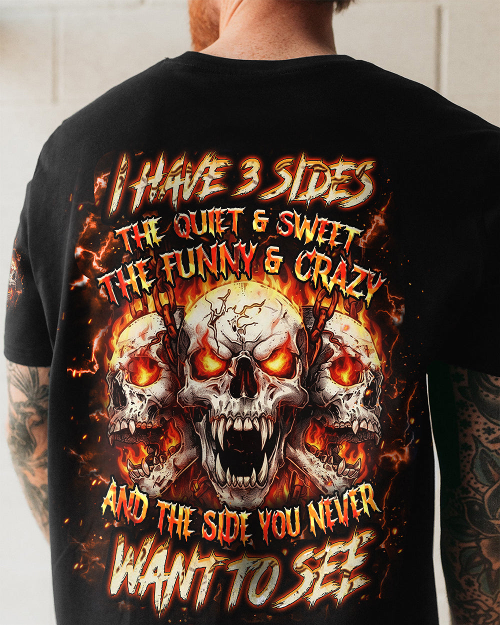 I HAVE 3 SIDES 3 SKULLS ALL OVER PRINT - YHHN0901263