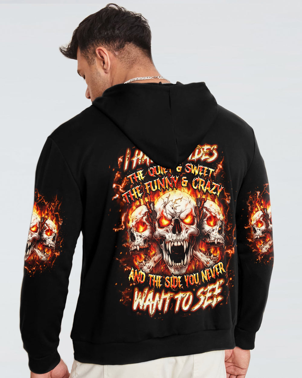 I HAVE 3 SIDES 3 SKULLS ALL OVER PRINT - YHHN0901263