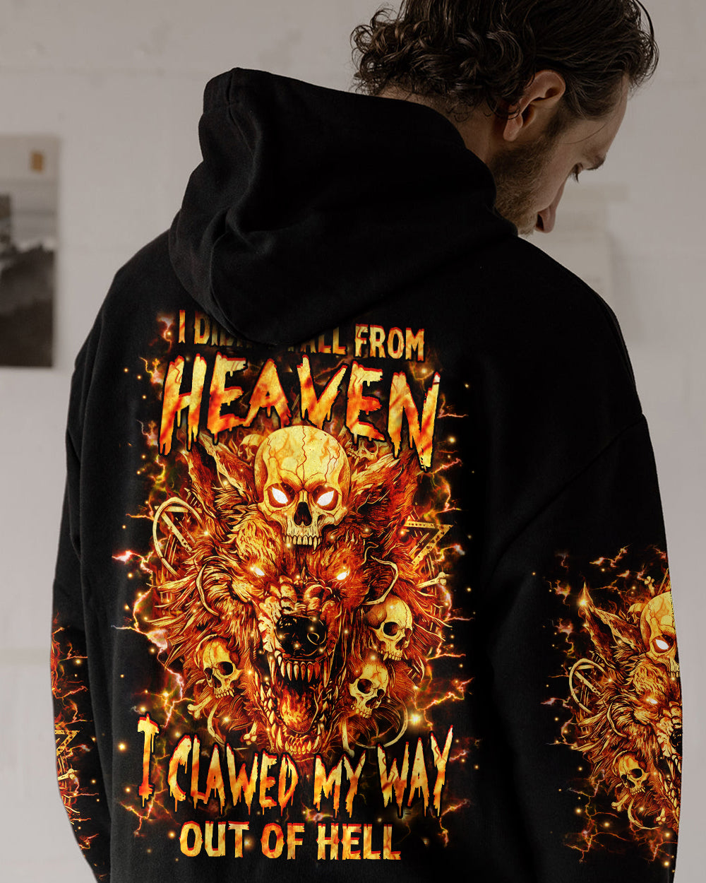 I DIDN'T FALL FROM HEAVEN WOLF ALL OVER PRINT - YHHN1401251