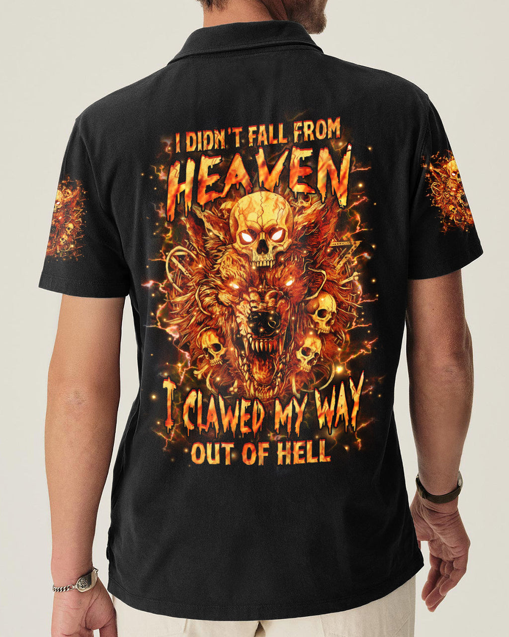 I DIDN'T FALL FROM HEAVEN WOLF ALL OVER PRINT - YHHN1401251