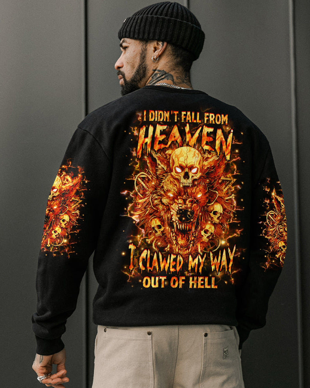 I DIDN'T FALL FROM HEAVEN WOLF ALL OVER PRINT - YHHN1401251