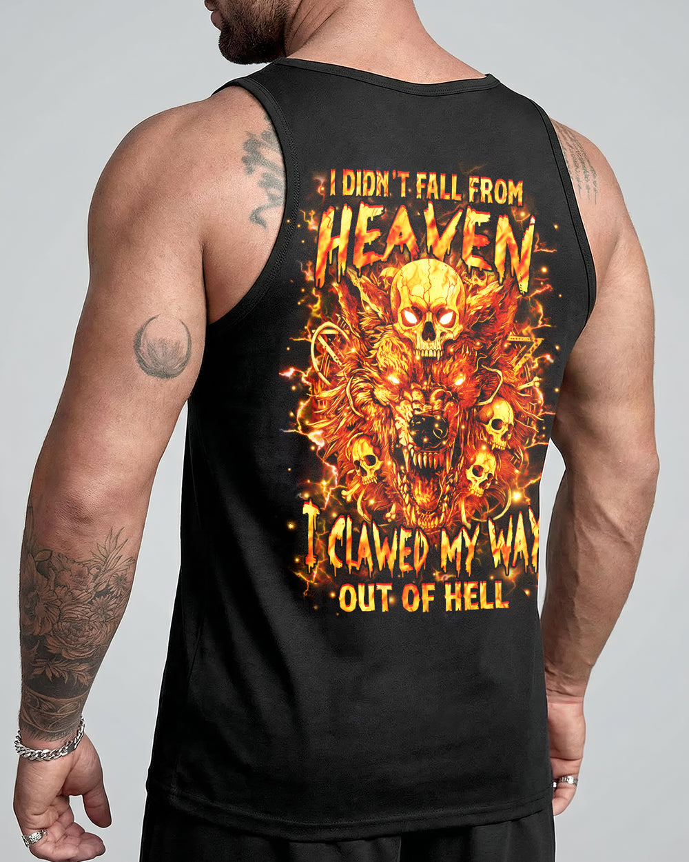 I DIDN'T FALL FROM HEAVEN WOLF ALL OVER PRINT - YHHN1401251