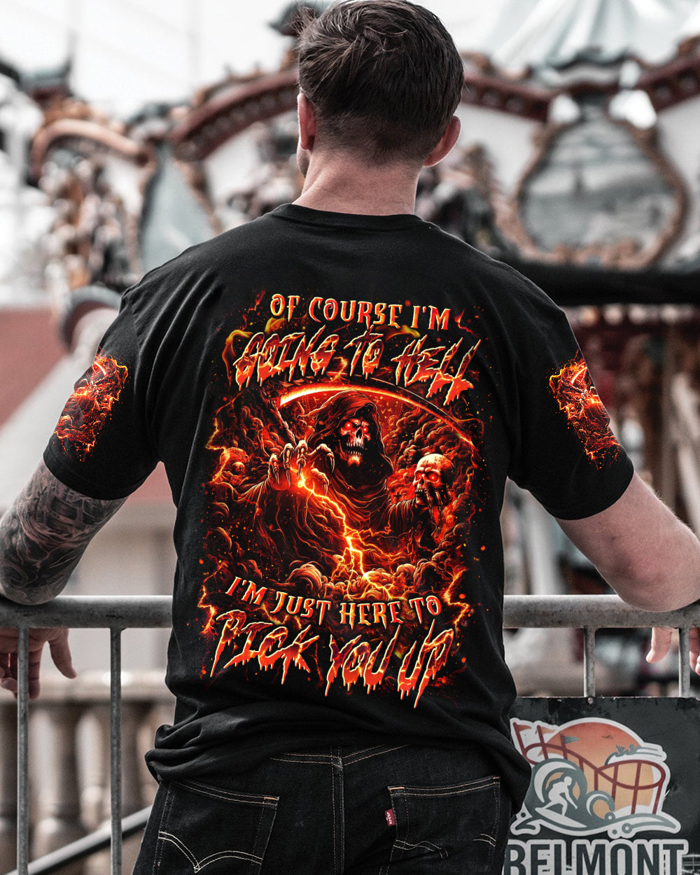 OF COURSE I'M GOING TO HELL REAPER ALL OVER PRINT - YHLN0701263