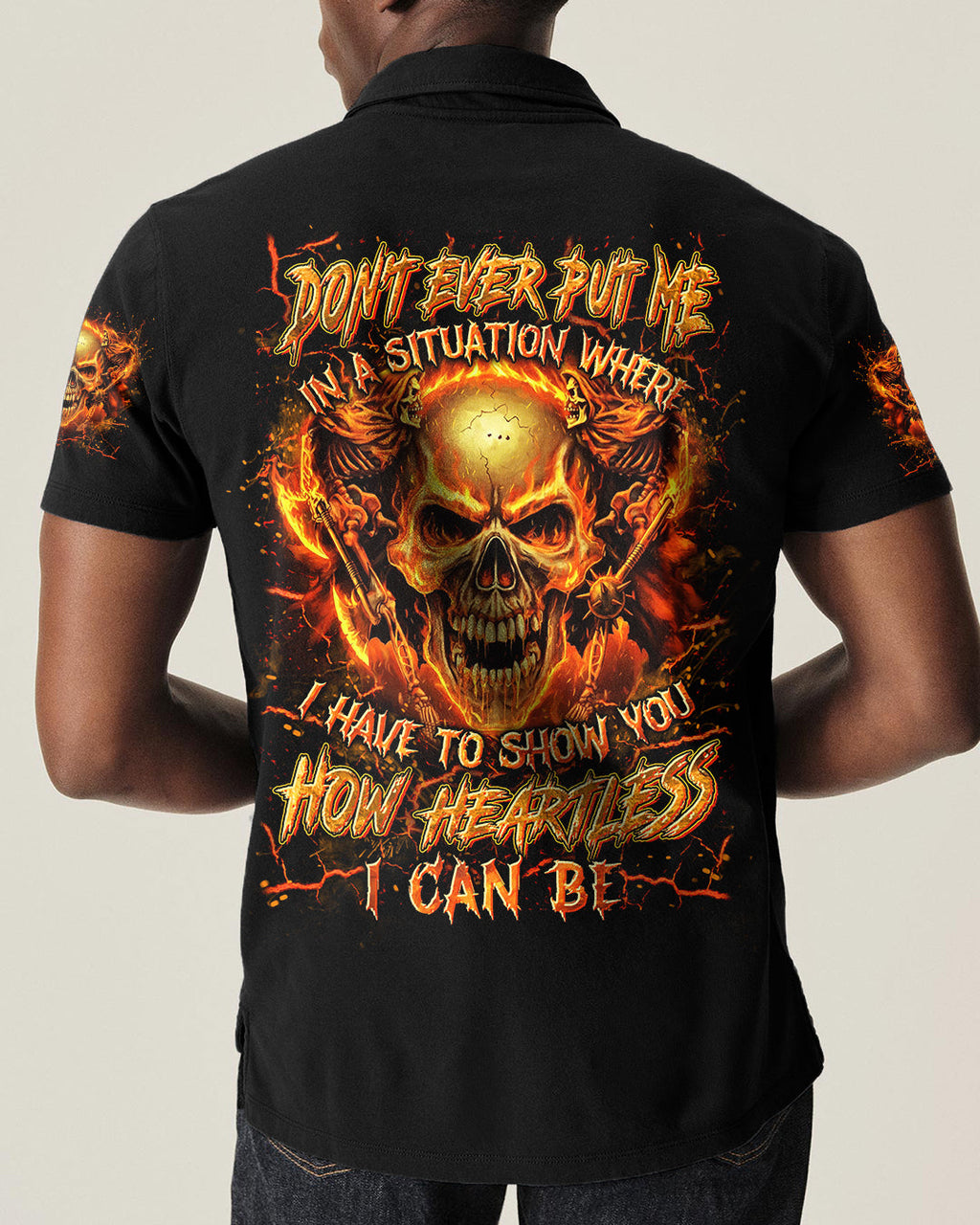 HOW HEARTLESS I CAN BE SKULL ALL OVER PRINT - YHLN1401261