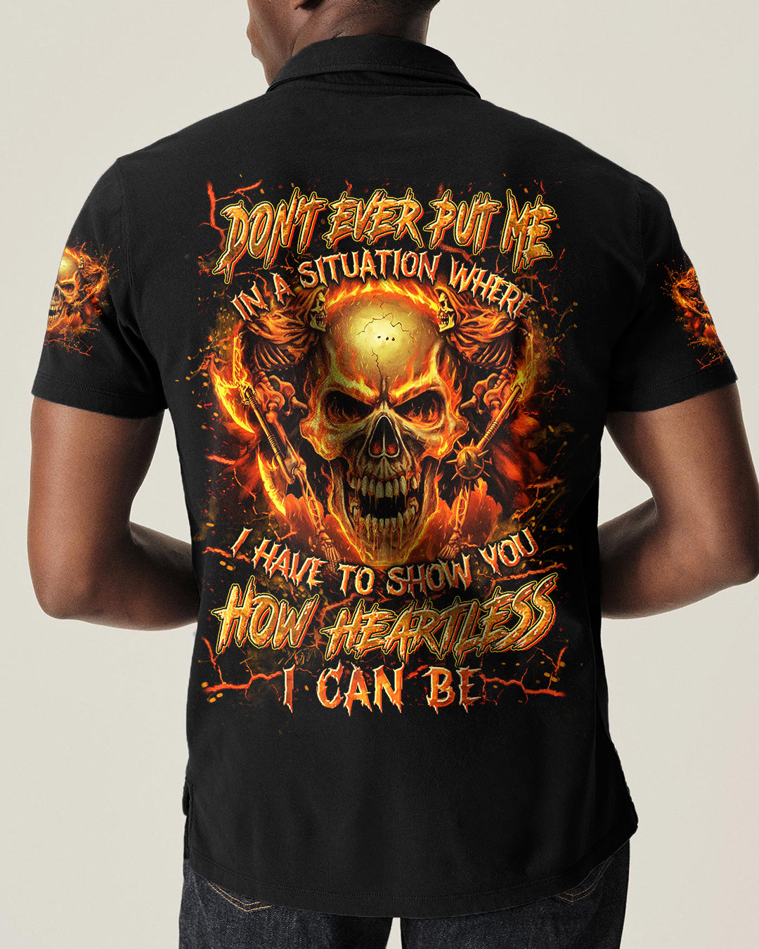 HOW HEARTLESS I CAN BE SKULL ALL OVER PRINT - YHLN1401261