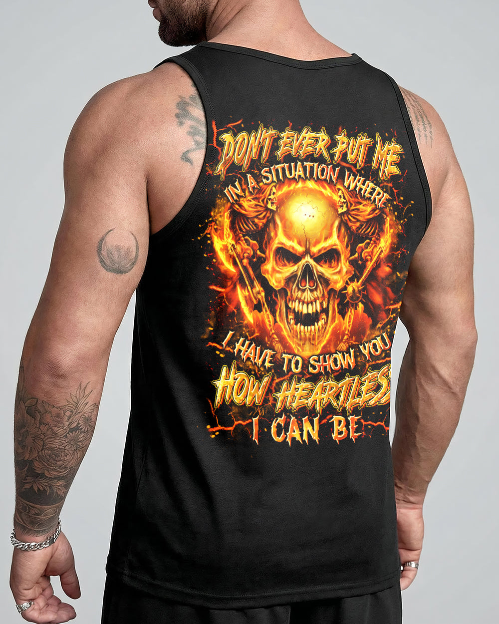 HOW HEARTLESS I CAN BE SKULL ALL OVER PRINT - YHLN1401261