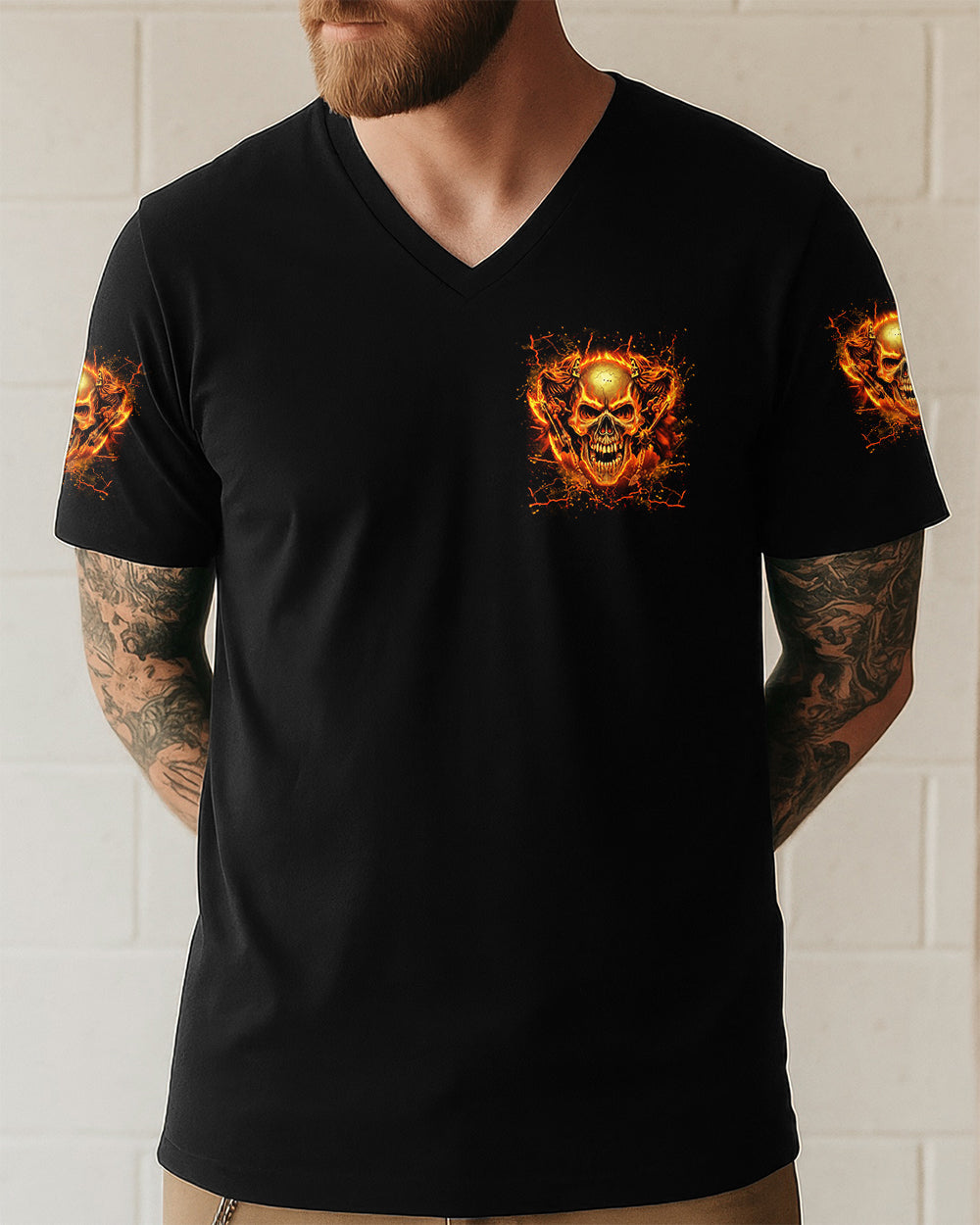 HOW HEARTLESS I CAN BE SKULL ALL OVER PRINT - YHLN1401261