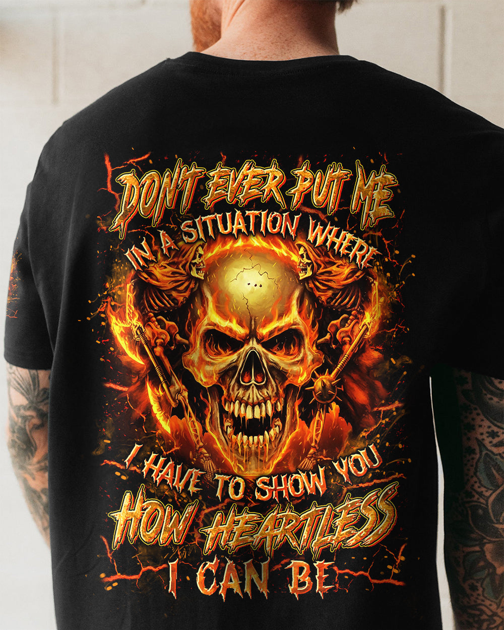 HOW HEARTLESS I CAN BE SKULL ALL OVER PRINT - YHLN1401261