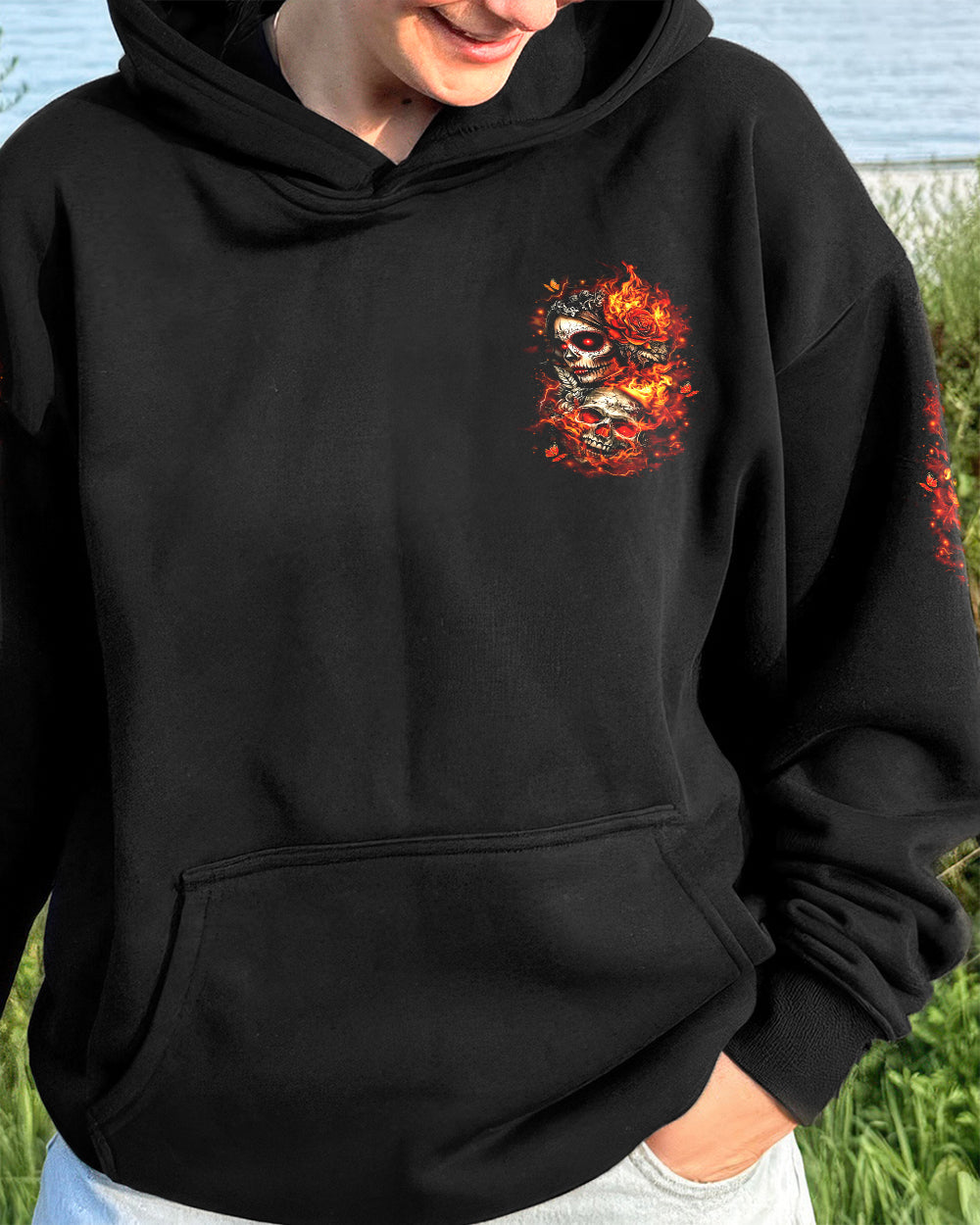 DON'T TRY TO FIGURE ME OUT SKULL ALL OVER PRINT - YHLT1201261