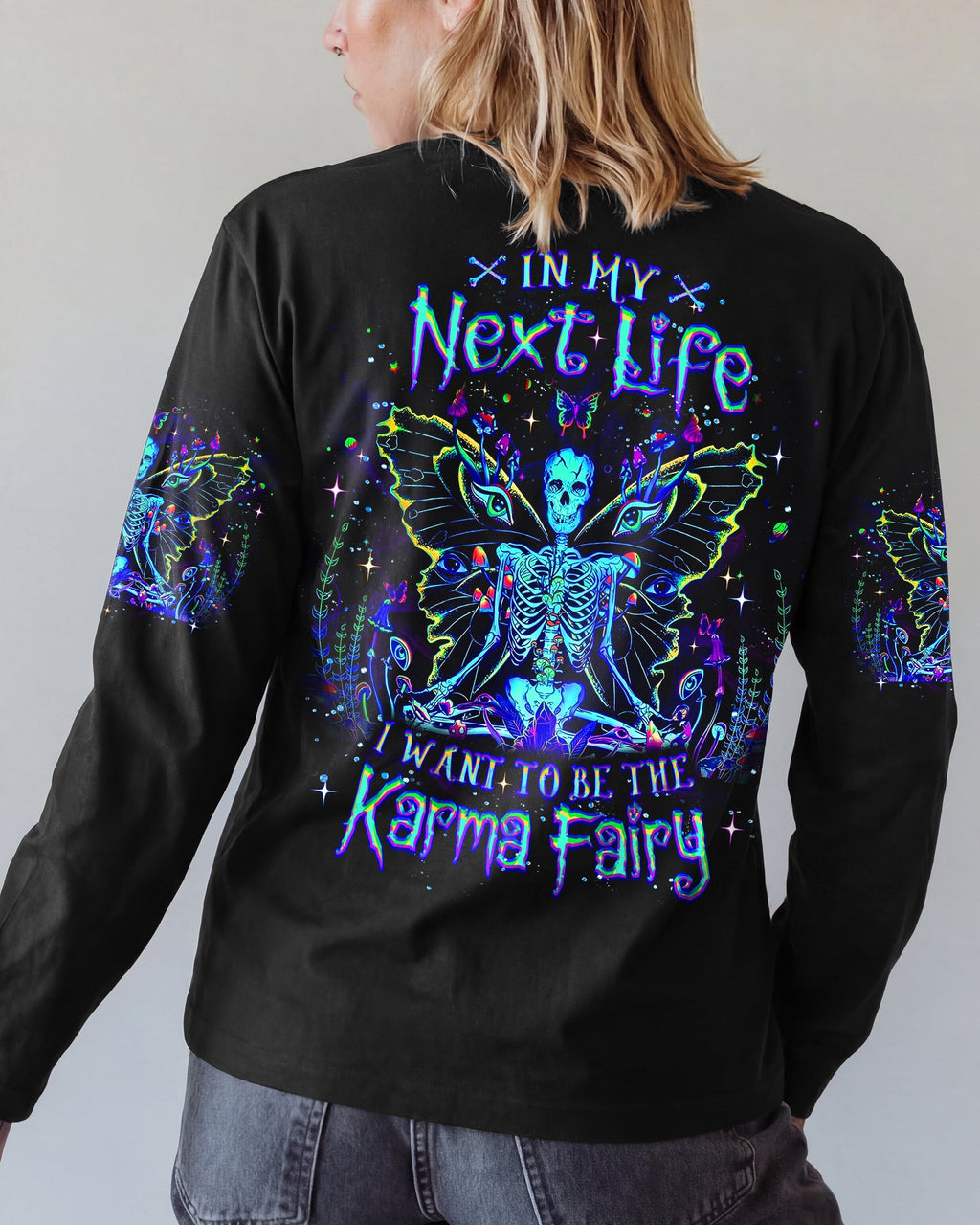 KARMA FAIRY SKULL SKELETON ALL OVER PRINT - YHLT2101262