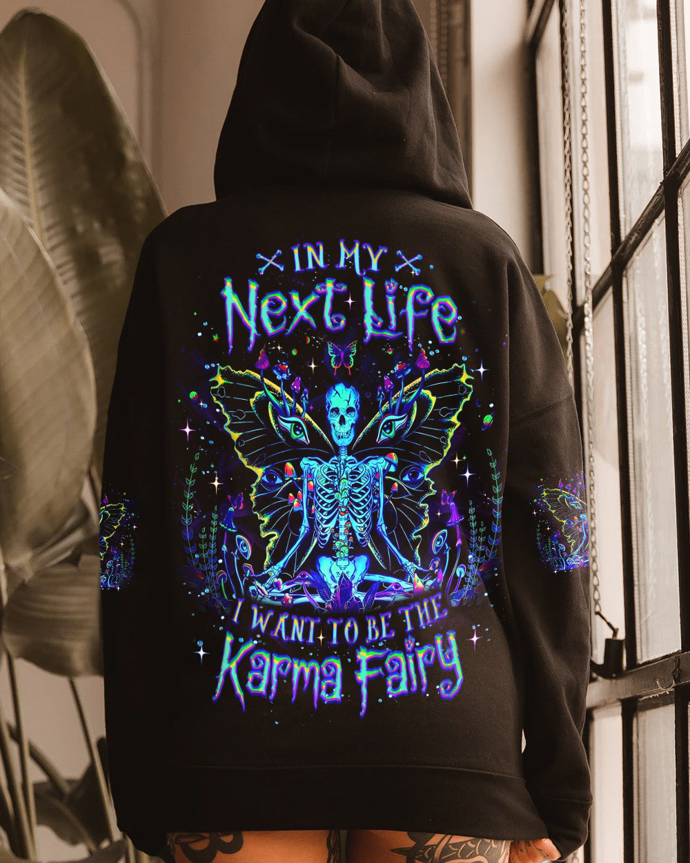 KARMA FAIRY SKULL SKELETON ALL OVER PRINT - YHLT2101262