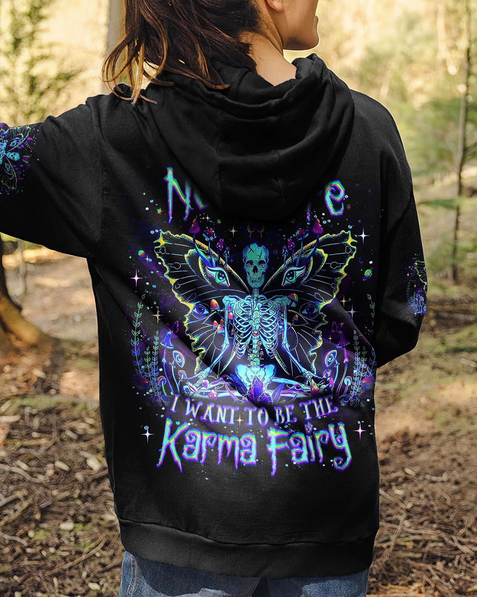 KARMA FAIRY SKULL SKELETON ALL OVER PRINT - YHLT2101262