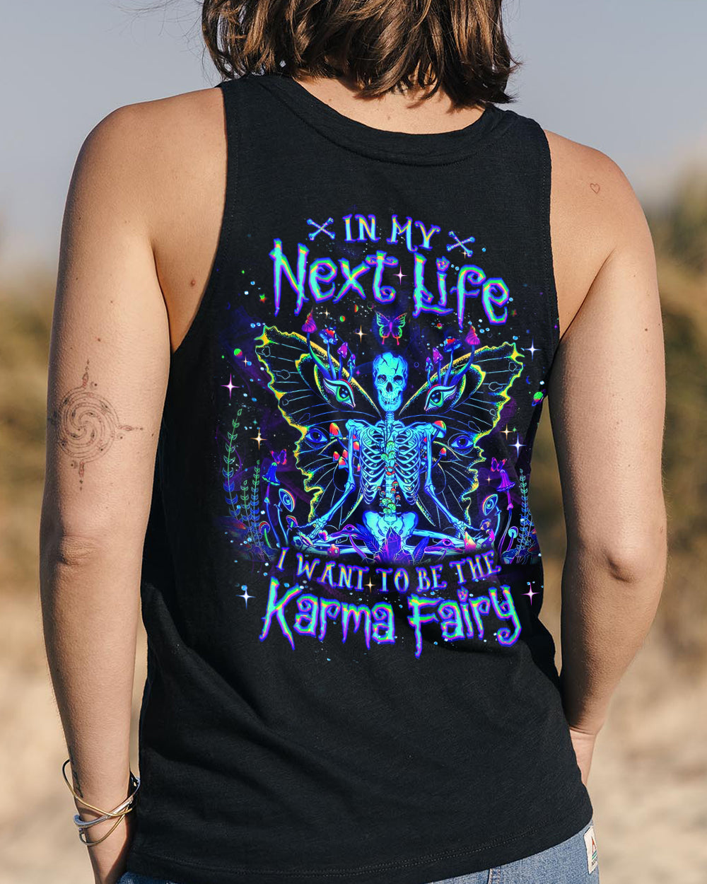KARMA FAIRY SKULL SKELETON ALL OVER PRINT - YHLT2101262