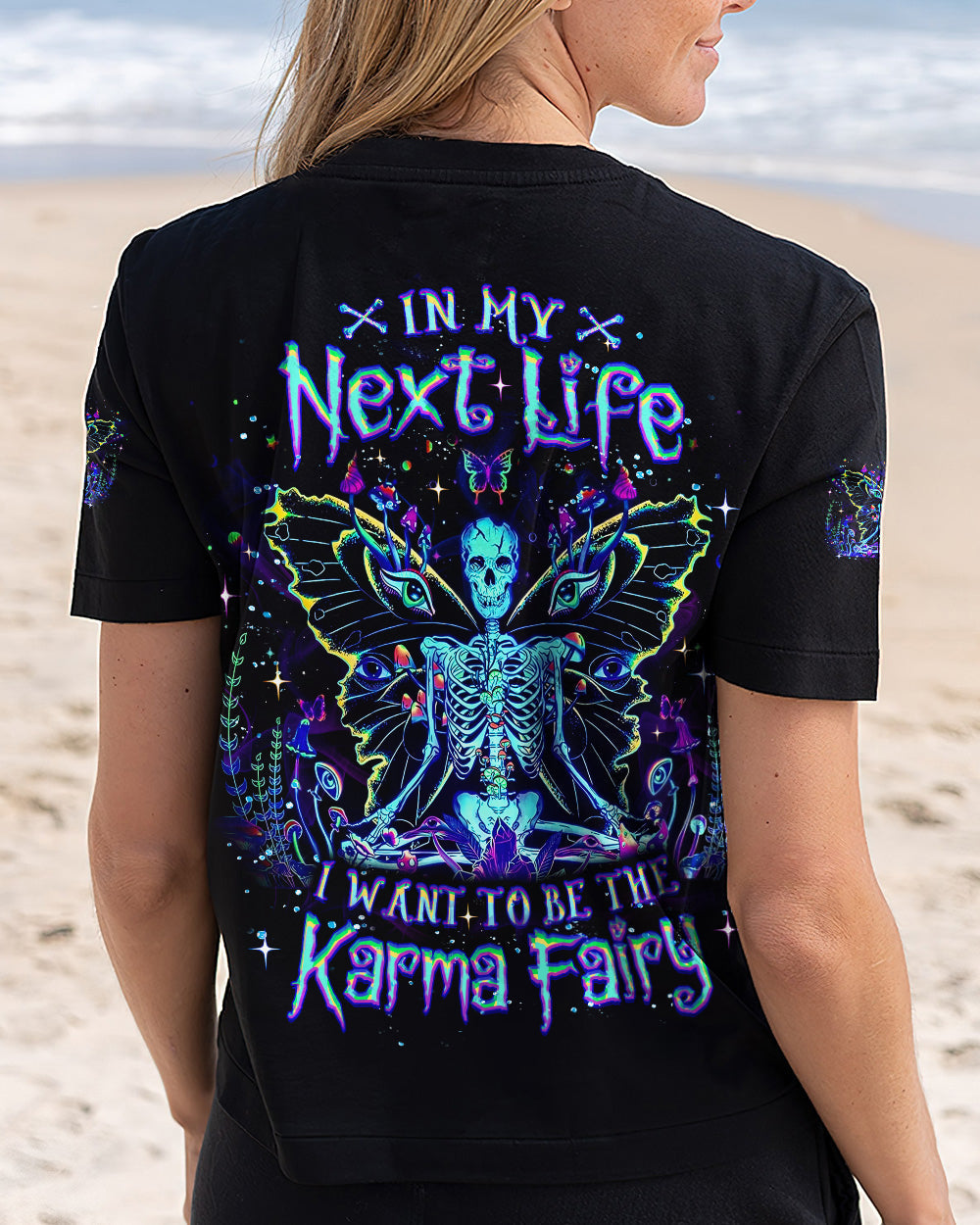KARMA FAIRY SKULL SKELETON ALL OVER PRINT - YHLT2101262