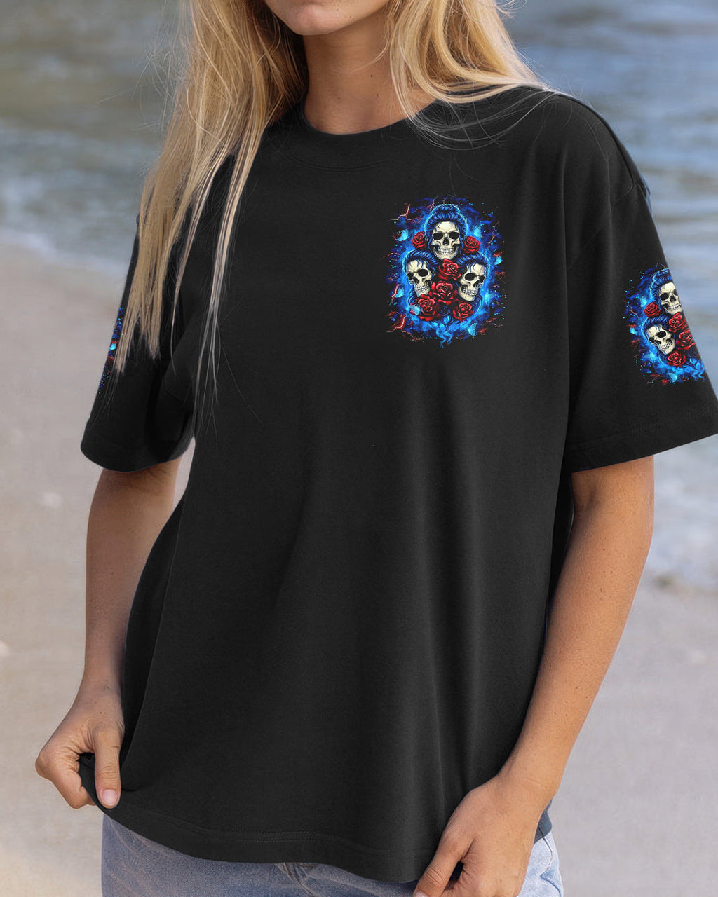 THE GOOD GIRL IN ME SKULL ALL OVER PRINT - YHLT2701261