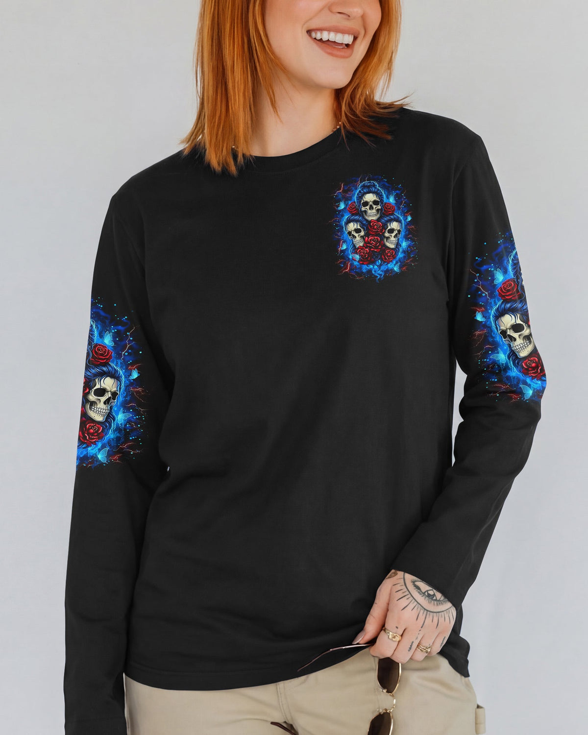 THE GOOD GIRL IN ME SKULL ALL OVER PRINT - YHLT2701261