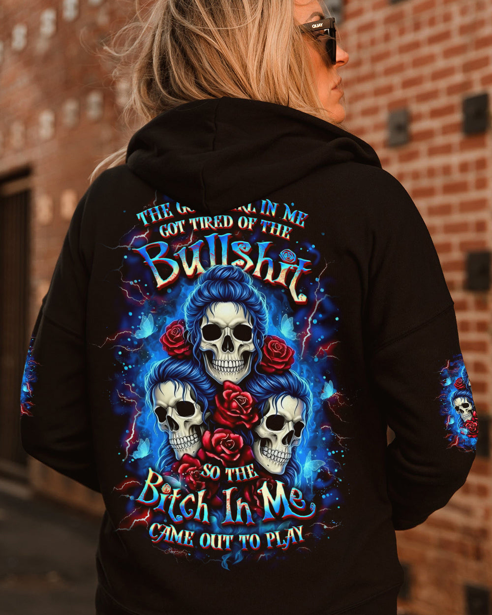 THE GOOD GIRL IN ME SKULL ALL OVER PRINT - YHLT2701261