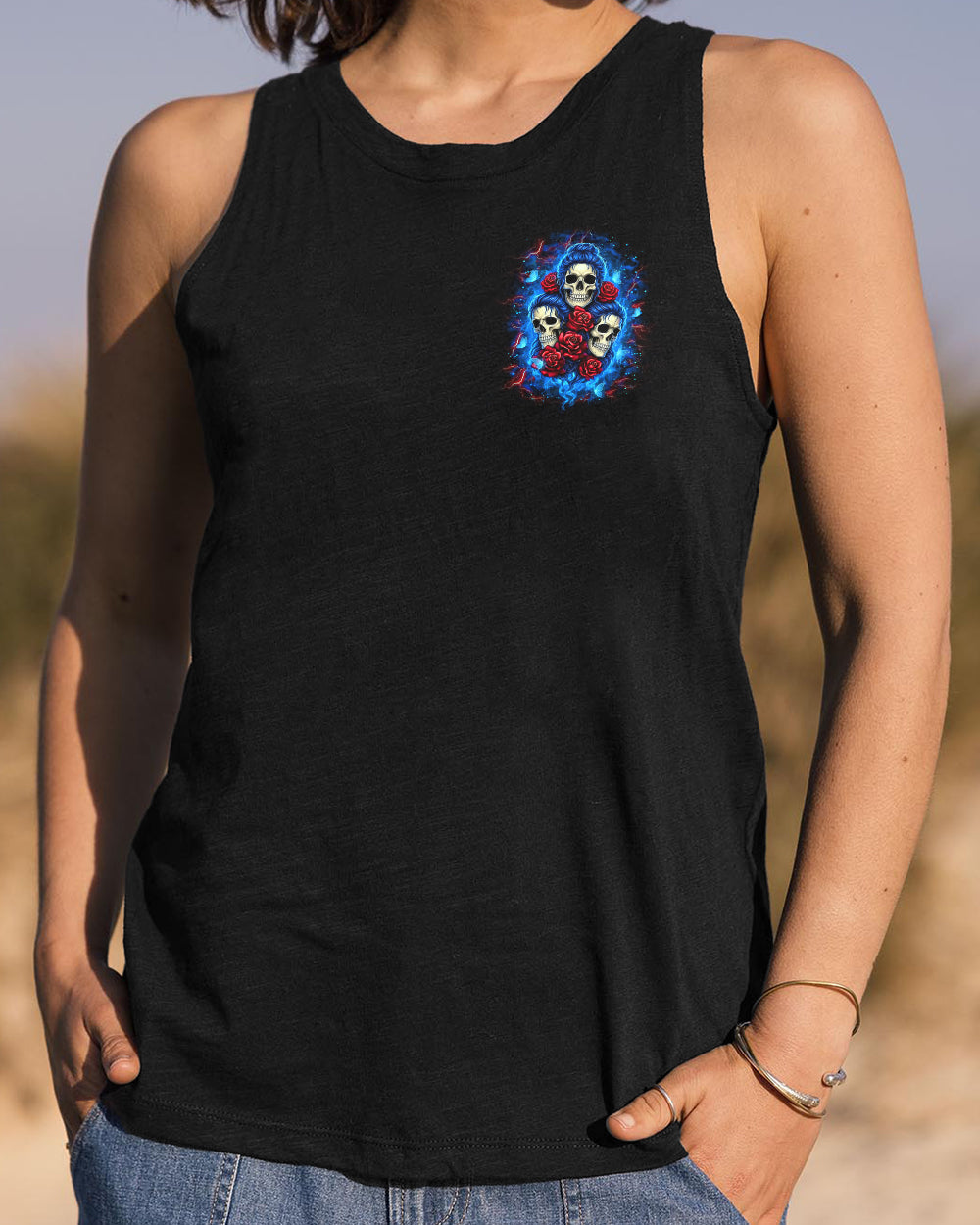 THE GOOD GIRL IN ME SKULL ALL OVER PRINT - YHLT2701261