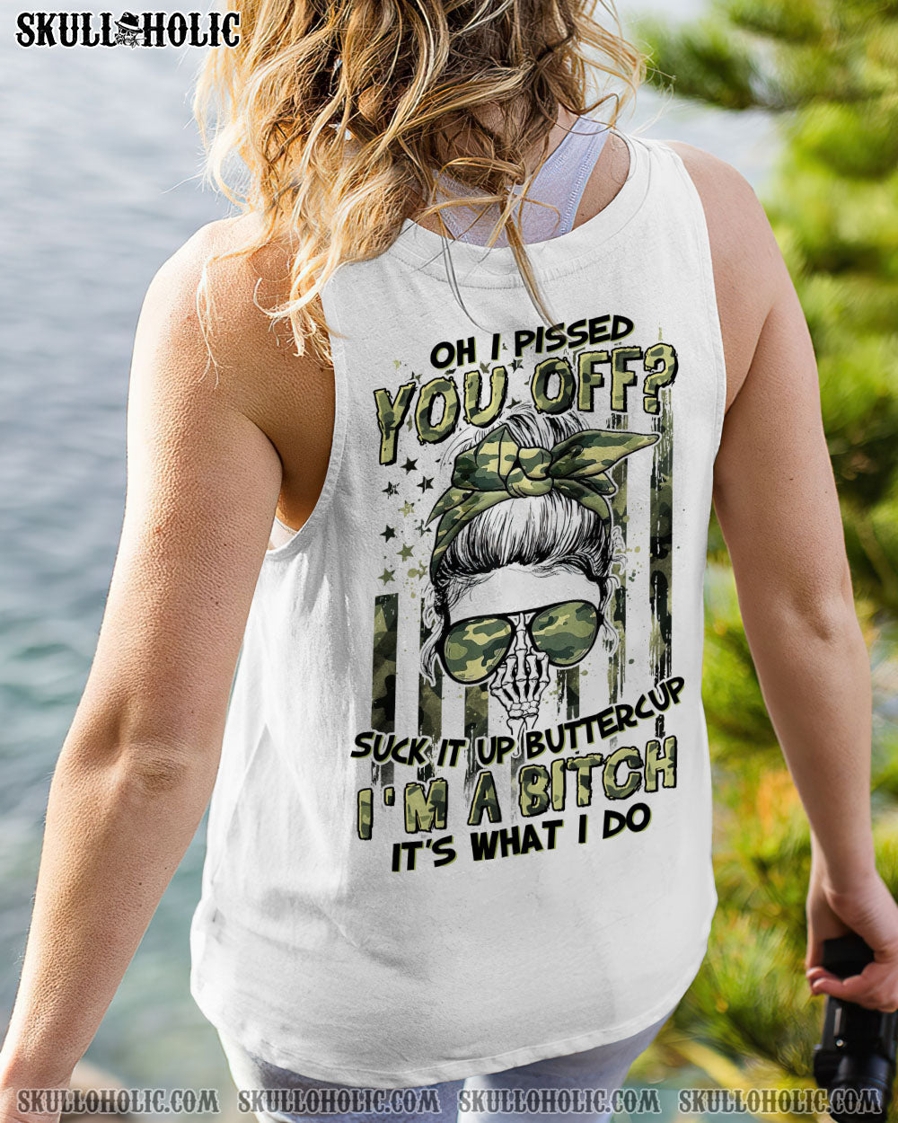 OH I PISSED YOU OFF MESSY BUN ALL OVER PRINT - YHHG1005231