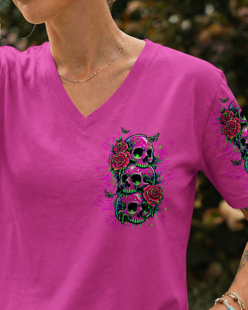 STUCK BETWEEN IDK IDC AND IDGAF SKULL ALL OVER PRINT -  TLTW0303261